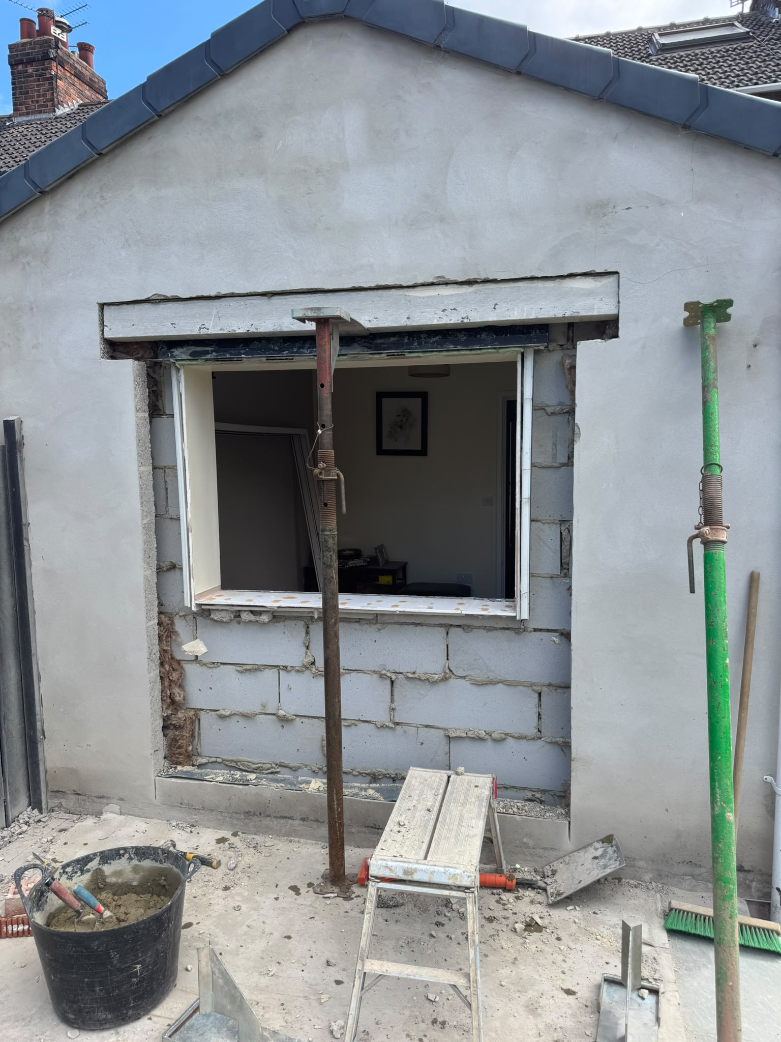 The original window before the alteration
